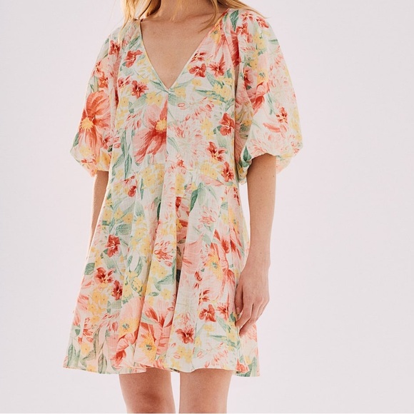 H&M Floral Dress - Red, Green, Yellow - Picture 1 of 5